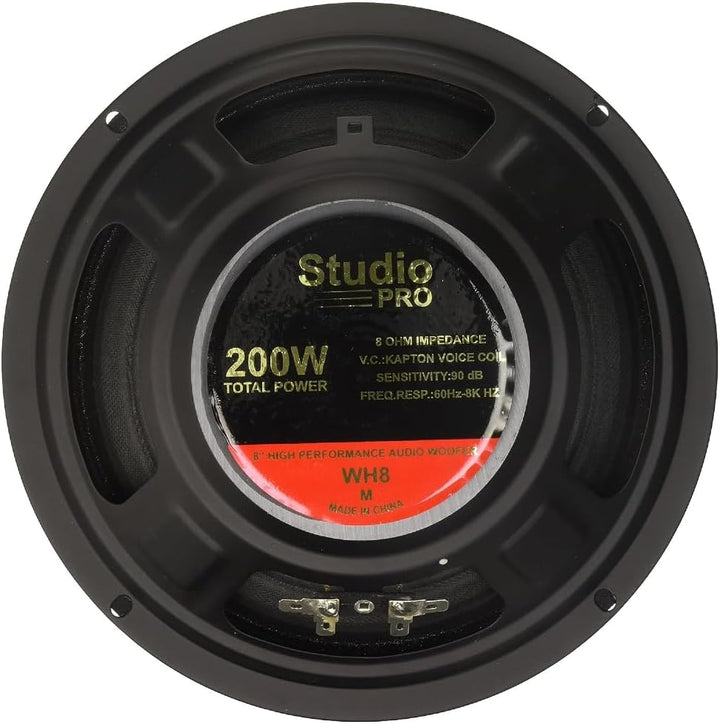 KIT Set FÜR Pyramid WH8 1 Woofer Lautsprecher Diffusor 8" 200 mm 20,00 cm 100 Watt RMS 200 Watt max