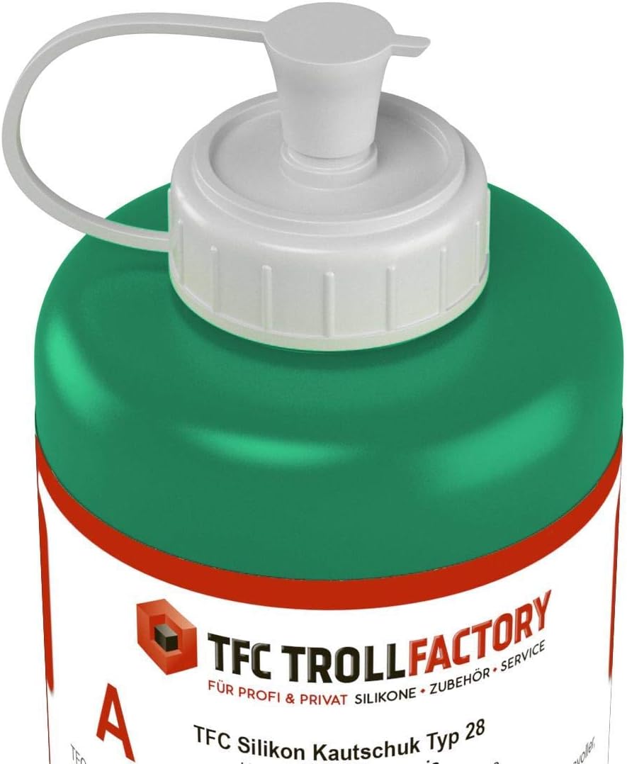 TFC Troll Factory Silikon Kautschuk Typ 28 Abformsilikon mittelhart 1:1 RTV NV Dubliersilikon 1kg 1