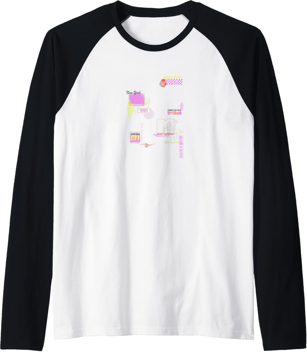 MTV Neon Scatter Raglan