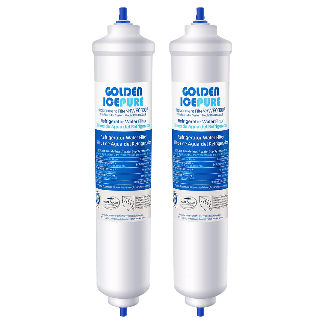 GOLDEN ICEPURE Wasserfilter Kühlschrank Kompatibel mit Samsung DA29-10105J, DA29-10105J HAFEX/EXP, D