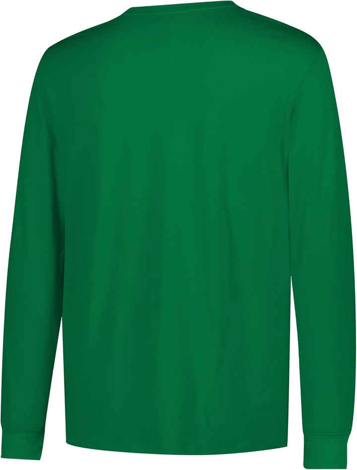 Herren Athletic Quick Dry Long Sleeve Tee NBA Performance Poly Langarm-T-Shirt, Kohlegrau Boston Cel