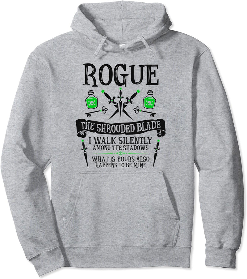 The Rogue - Fantasy, RPG, Tabletop RPG, TTRPG, D20 Pullover Hoodie