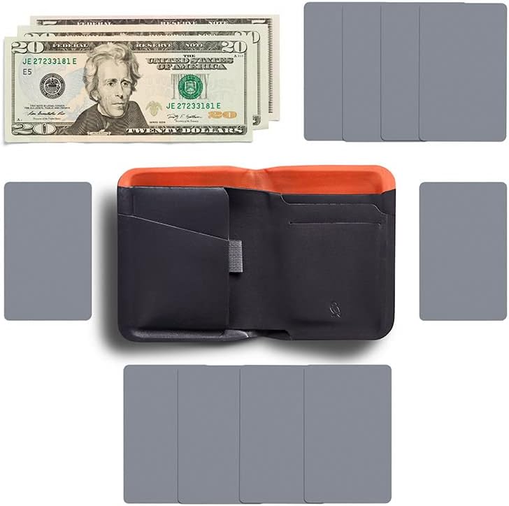 Bellroy Apex Note Sleeve – (Vorgeformte Leder-Brieftasche, RFID-Schutz) - Onyx, Onyx