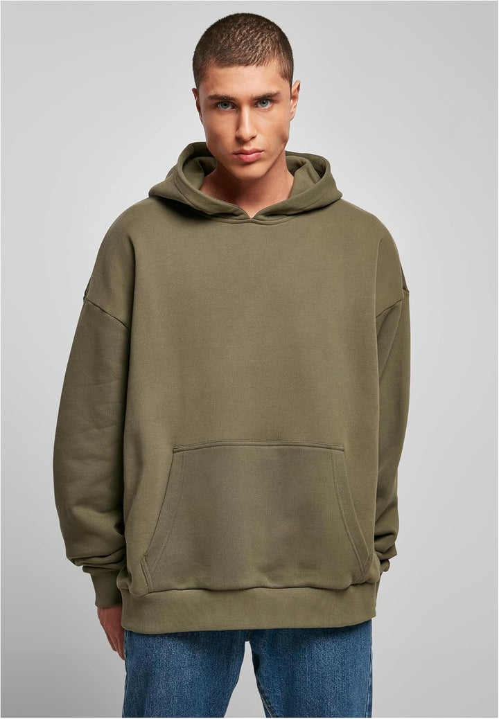 Build Your Brand Herren Ultra Heavy Hoody Kapuzenpullover S Olive, S Olive