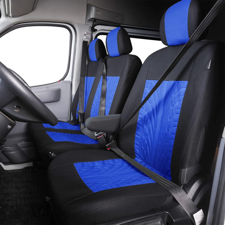 TOYOUN Universal Sitzbezüge Auto für Transporter LKW - Separater Design Sitzunterseitenstauraum zugä