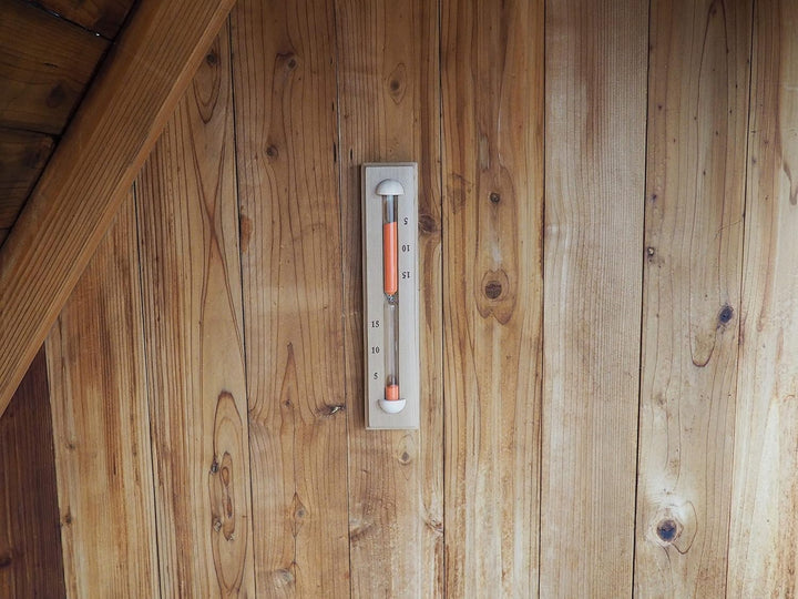 Home Sauna Experience Hse Deluxe Cedar Wand- Rotating Sauna Sand Timer 15 Minuten Rust Red 15 Minute