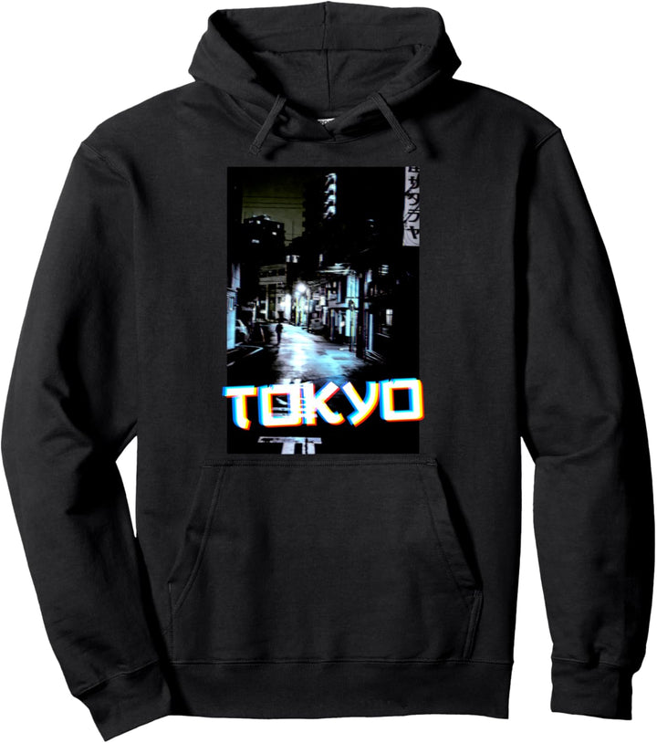 Tokyo Japanese Aesthetic Vaporwave Cyberpunk Pullover Hoodie