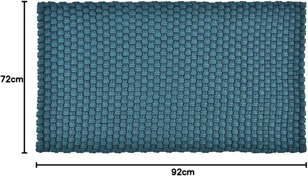 Pad - Uni in/Outdoor - Fussmatte, Badematte, Türmatte - Petrol/blau - 72x92 cm Petrol Masse: 92 x 72