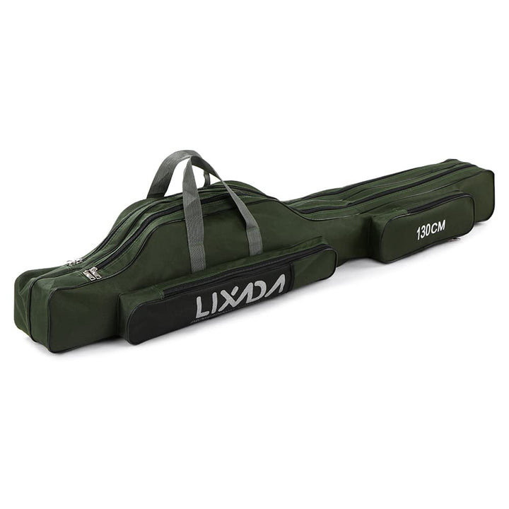Lixada Tragbare Angeltasche, faltbar, Angelrutentasche, Outdoor-Angeltasche, 100 cm/130 cm/150 cm Gr