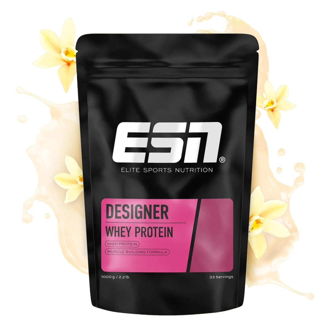 ESN Designer Whey Protein Pulver, Vanilla, 1 kg Vanille, Vanille