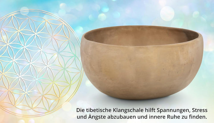 XDrum Therapeutische Klangschale Ton D - auf Ton D gestimmt - für Sakral-Chakra (Svadhisthana) - Dur
