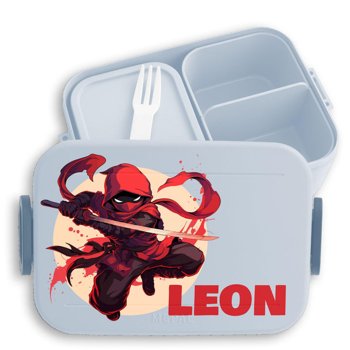 Kinder Bento Box Midi Lunchbox für Mepal Bentobox - Ninja mit Name personalisiert I Schulkind Gesche