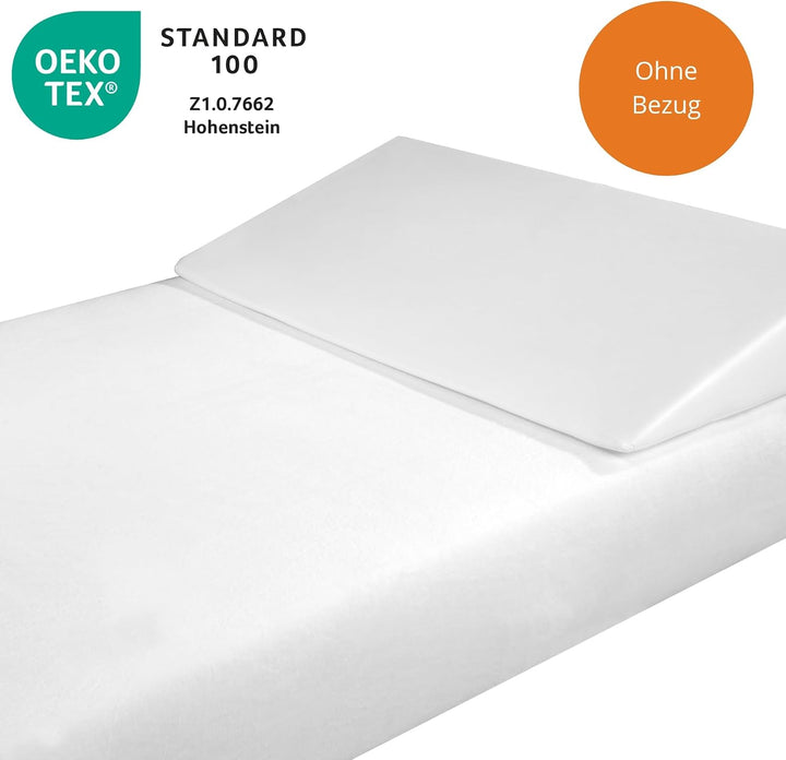 sleepling Keilkissen, Reflux Kissen für Bett und Sofa, Matratzenkeil für Erwachsene, Betterhöher, 45