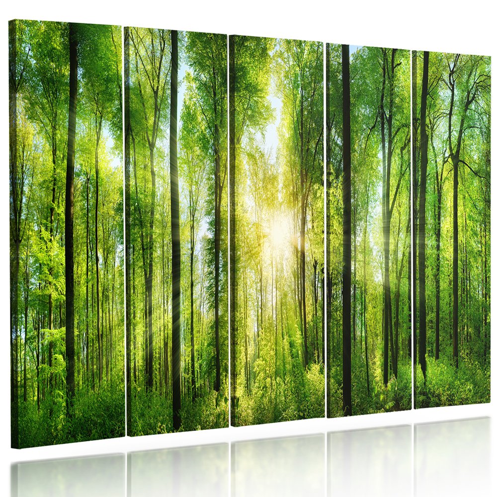 Feeby Frames, Leinwandbild Bilder Wand Bild - 5 Teile - Wandbilder Kunstdruck 100x70 cm, Typ C C typ
