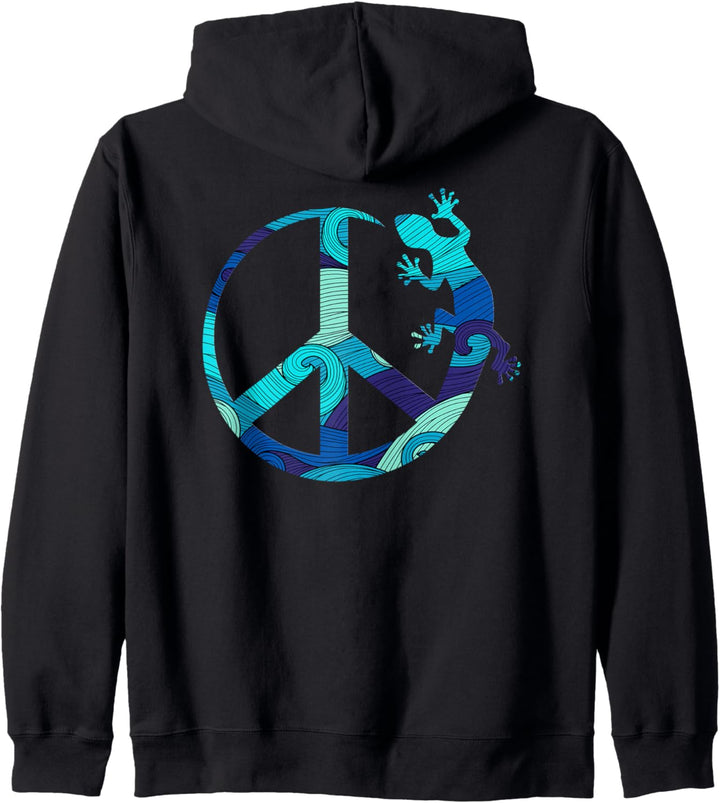 Symbol - Loving Peace Gecko 1 - Fan Fun Kapuzenjacke