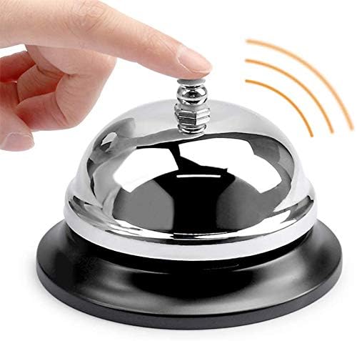 TEMPO DI SALDI 3 x Tischglocke aus poliertem Metall für Hotel und Restaurant 3 pezzi, 3 pezzi
