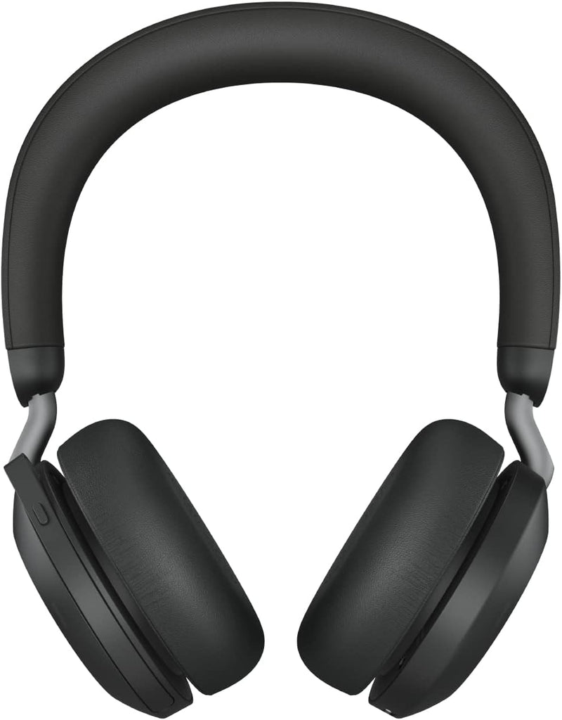 Jabra Evolve2 75 Wireless PC Headset with 8-Microphone Technology - Dual Foam Stereo Headphones with