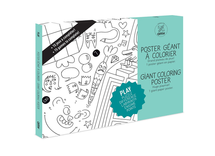 OMY Design and Play Poster zum Ausmalen, sehr gross