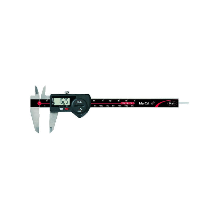 Mahr 4103064 MarCal 16 EWR Digitaler Messschieber ohne Reibrad, 0-150 mm Reichweite, runder Tiefenst