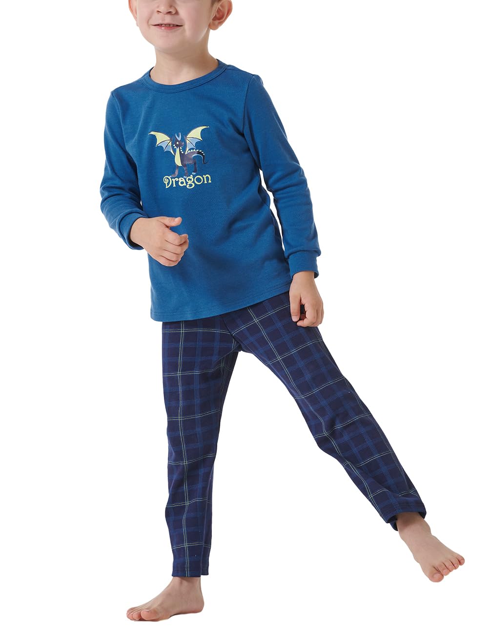 Schiesser Jungen Kids Langer Schlafanzug - 181861 92 Blau_181868, 92 Blau_181868