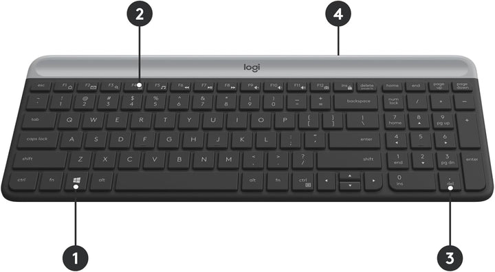 LOGITECH - EINGANGABEGERÄTE Slim WRLS Tastatur Maus Combo MK470 - Graphit - CH - ZENTRAL