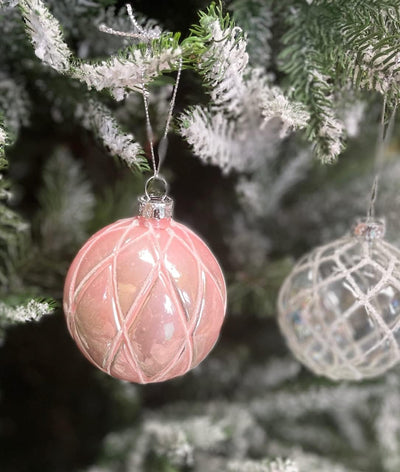 MC Trend 12er Set edle Luxus Glas Weihnachtskugeln Ø 8cm Weihnachtsbaum Kugeln Christbaumkugeln Weih