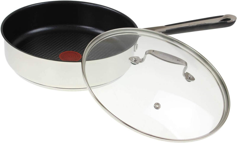 Tefal E85717 Jamie Oliver Pfannenset 2-tlg, Bratpfanne 20 und 26 cm, Induktion Pfannen mit Antihaftb