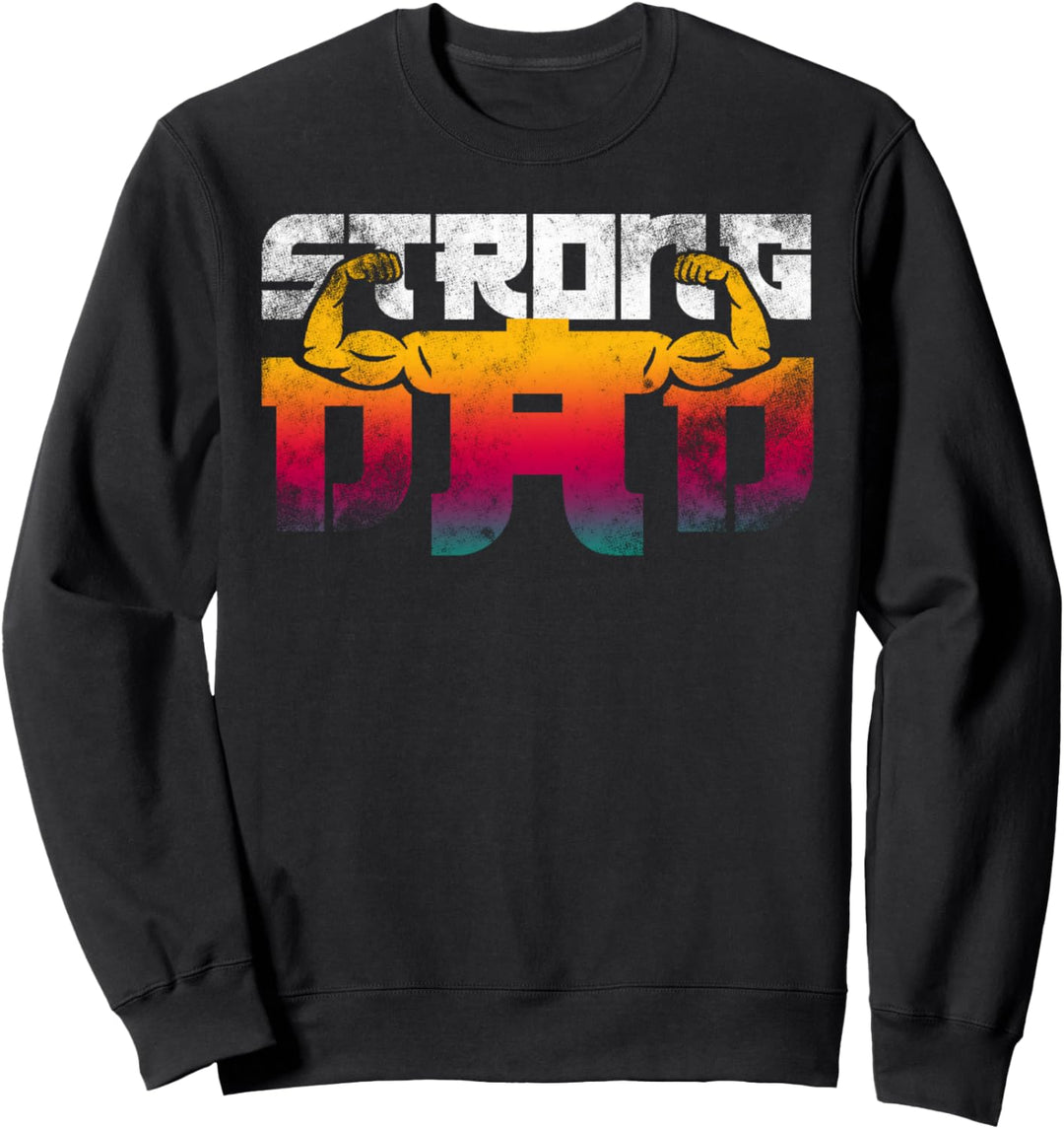 Starker Vater Männer Kraftsport Workout Gym Sweatshirt