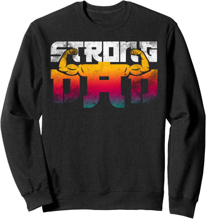 Starker Vater Männer Kraftsport Workout Gym Sweatshirt