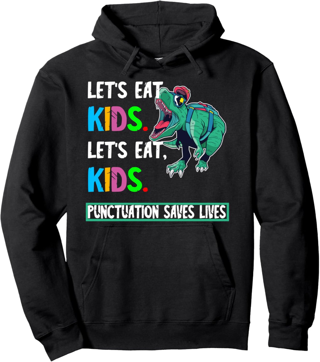 Grammatik Dinosaurier Englisch Unterricht Lustiges Schüler Pullover Hoodie
