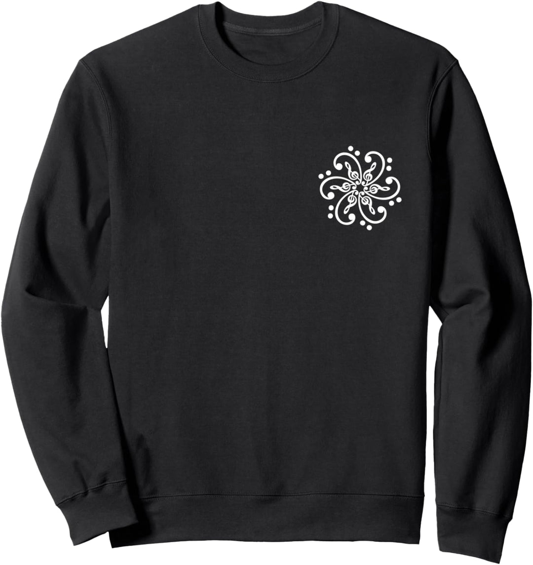 Musik Noten, Mandala, Notenschlüssel, Symbol, Bass, Klassik Sweatshirt