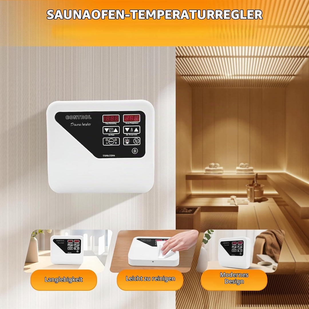 3-9 kW Sauna-Aussenregler, Saunaregler, Saunasteuerung 380 V-415 V, Saunaofen-Digitalregler, externe
