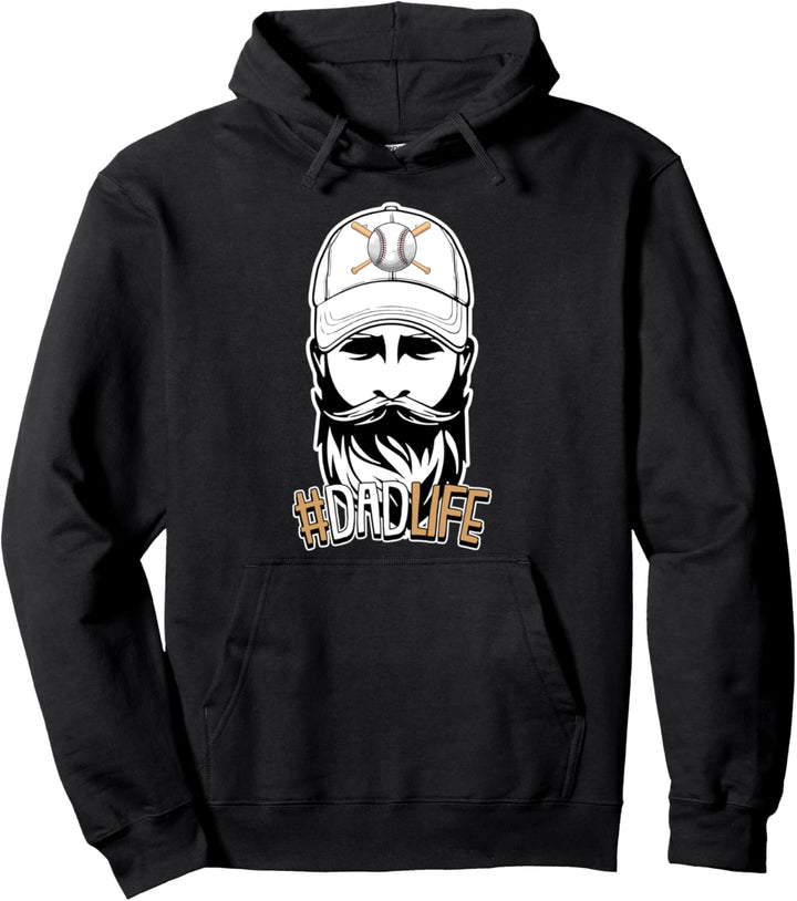 Dad Life Baseball Vatertag Cool Sport Player Dada Papa Pullover Hoodie