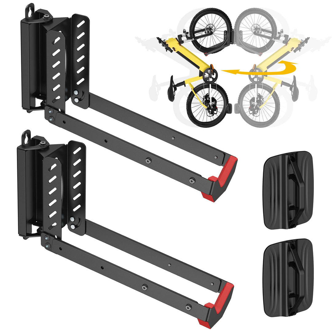 Mimoke Verstellbare Platzsparende Fahrrad Wandhalterung Einfaches Anheben Design mit Klappbarem Arm