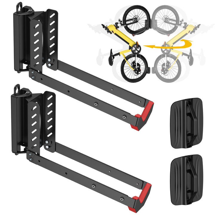 Mimoke Verstellbare Platzsparende Fahrrad Wandhalterung Einfaches Anheben Design mit Klappbarem Arm
