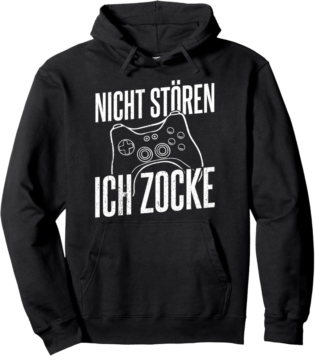 Nicht stören Ich Zocke Gamer Gaming Spruch Nerd Pullover Hoodie