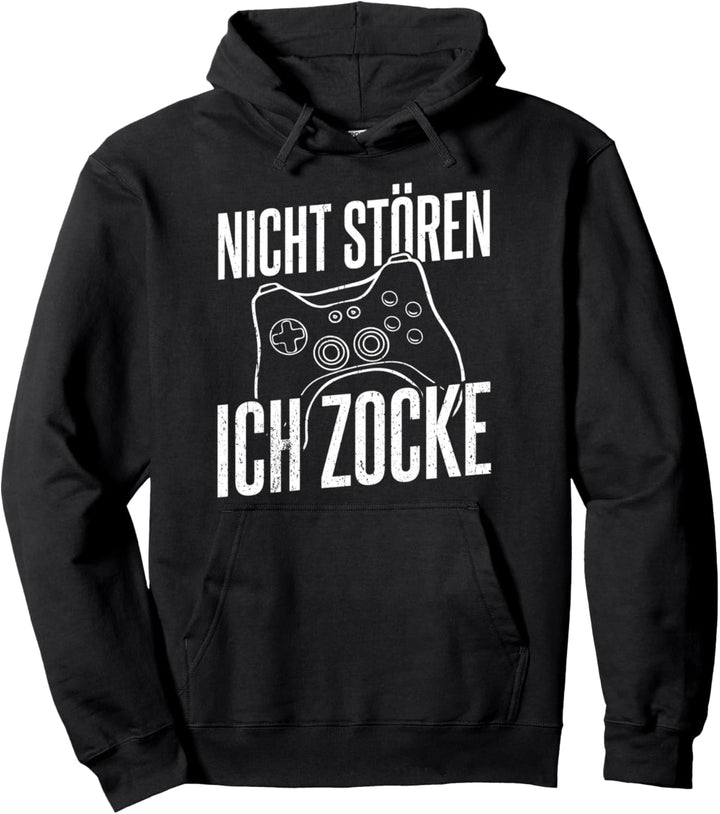 Nicht stören Ich Zocke Gamer Gaming Spruch Nerd Pullover Hoodie