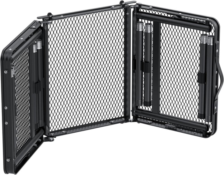GARLLEN Grilltisch klappbar, 90x40cm & 3 Höhenverstellbar(27/51/75cm), Leicht und Tragbar, Klapptisc
