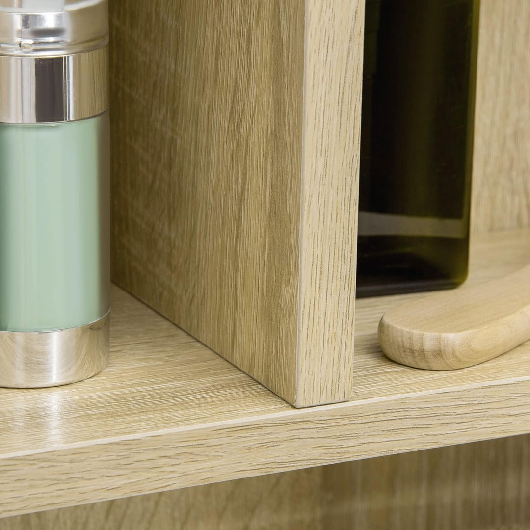kleankin Spiegelschrank Badezimmer Wandschrank Badspiegelschrank mit Soft-Close-Funktion Badmöbel mi