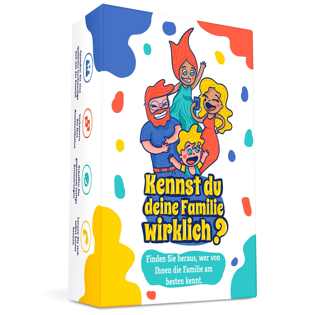Kennst du Deine Familie wirklich ? Das verrückte Familienspiel voller Quizze und Herausforderungen,