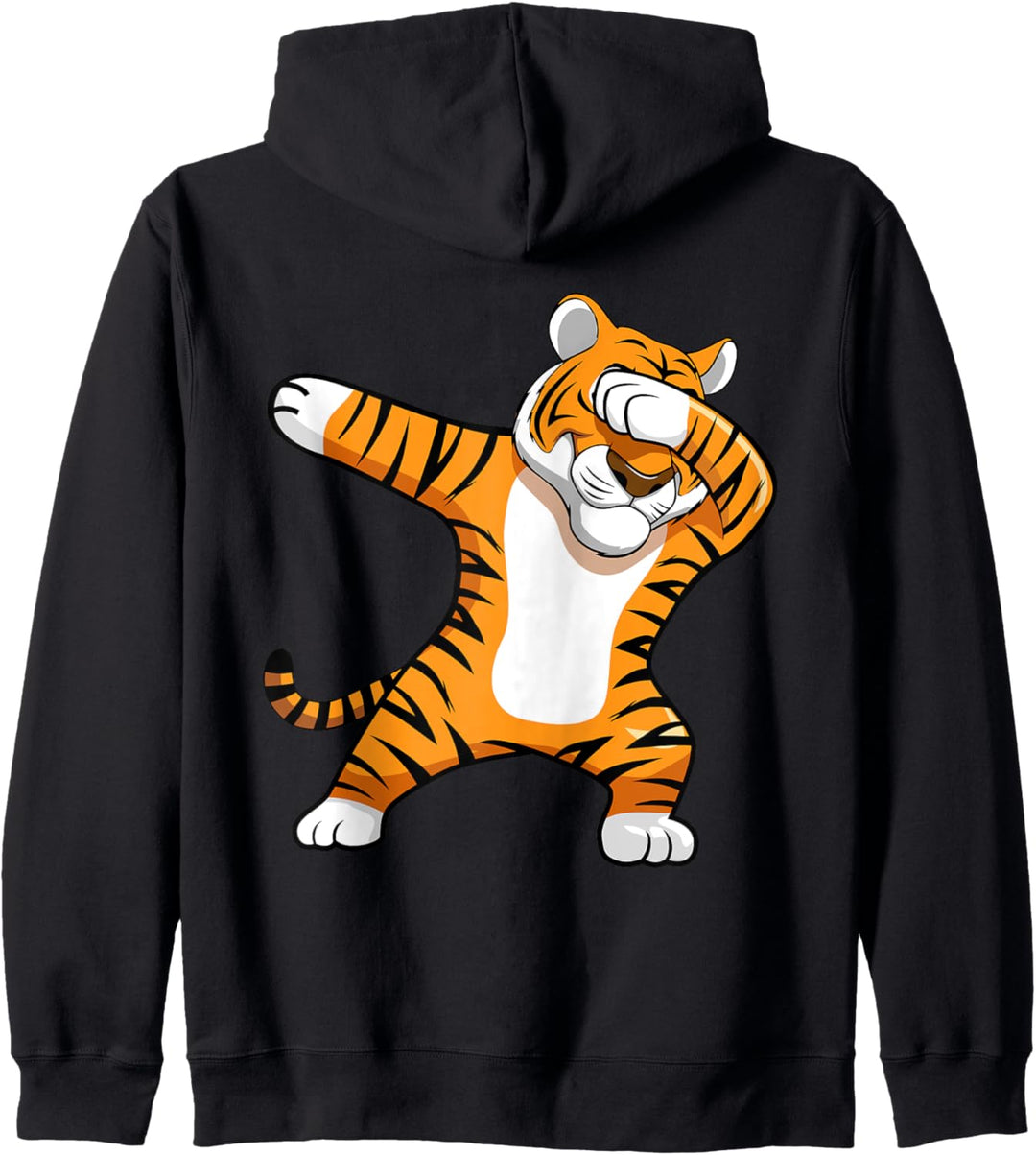 Dabbing Tiger (Rückendesign) Safari-Tierzoo Kapuzenjacke