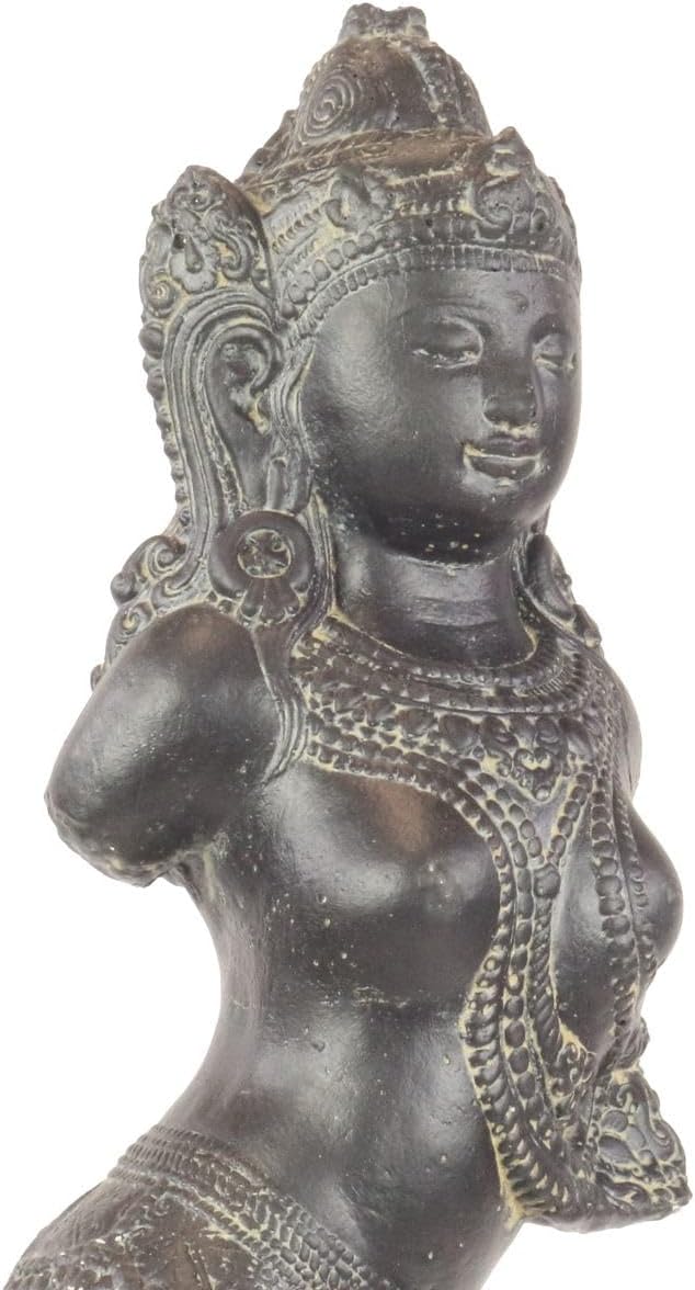 Oriental Galerie Devi Dewi Göttin Statue Figur Skulptur Sita Torso Büste auf Sockel Garten Stein Dek