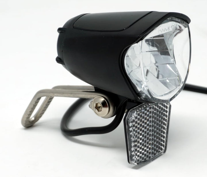 E-Bike LED Scheinwerfer 75 Lux 6-48 Volt Beleuchtung Lampe StVZO
