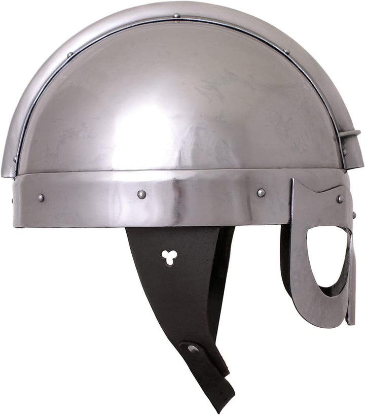 Battle-Merchant Wikinger Brillenhelm | Mittelalter Helm aus Stahl | Wikinger Metall Helm für Deko un