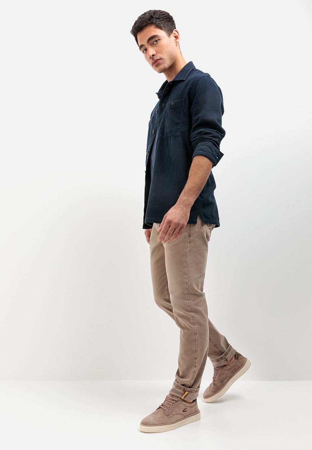 camel active Herren Slim Fit 5-Pocket Jeans 31W / 32L Braun, 31W / 32L Braun
