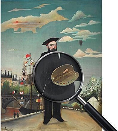 - BILD - DRUCK AUF LEINWAND - ROUSSEAU - DER ZOLLBEAMTE MIT DEM HERZEN KIND - 50 x 70 CM, 50 x 70 cm