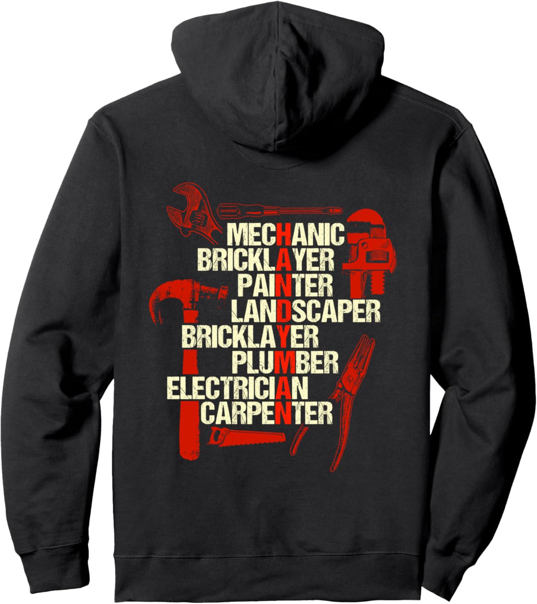 Handwerker Geschenke Design auf der Rückseite der Kleidung Pullover Hoodie
