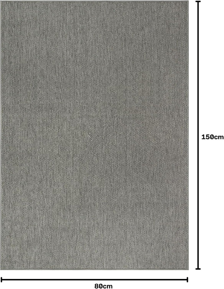 Mia´s Teppiche Malaga In- &amp; Outdoor Teppich Flachgewebe, Modisches Design, Schicke Farben, für Balko