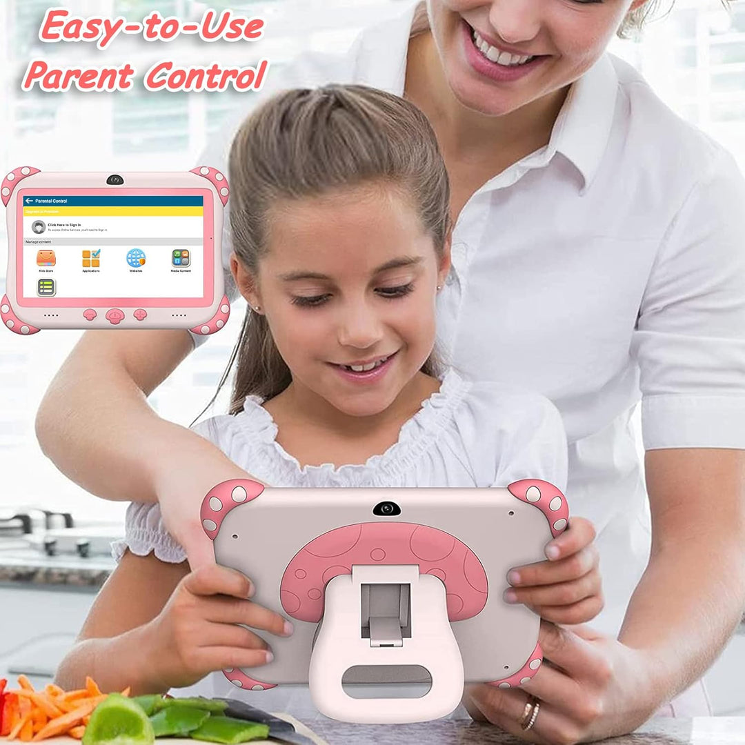 Kinder Tablet,7 Zoll Android 10 Kids Tablet,mit kindgerechte Hülle Tablets für Kinder, HD-Display,Wi