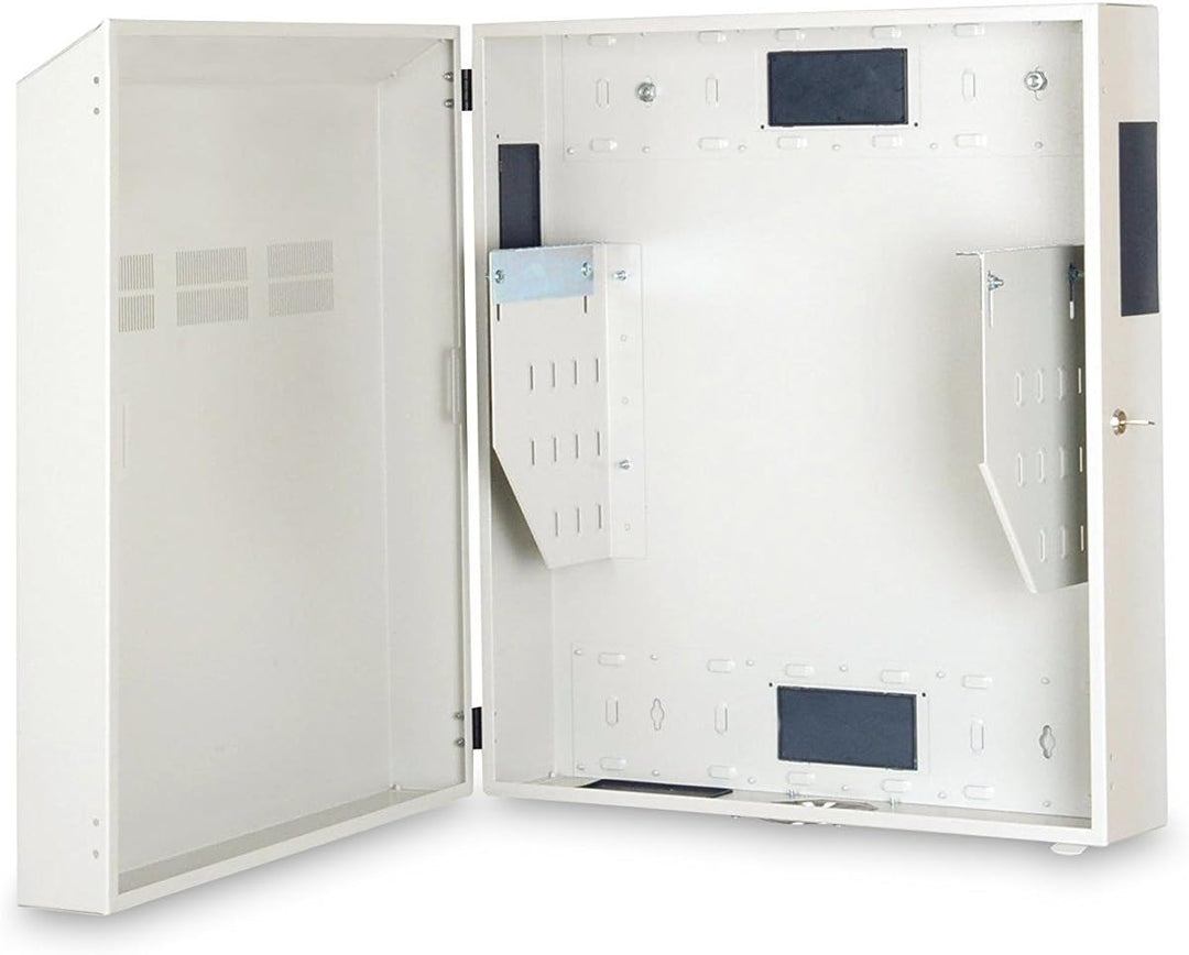 DIGITUS Netzwerkschrank - 19 Zoll Rack Vertikal - 4HE - Traglast 100kg - Nutztiefe 61cm - Aufputz Wa